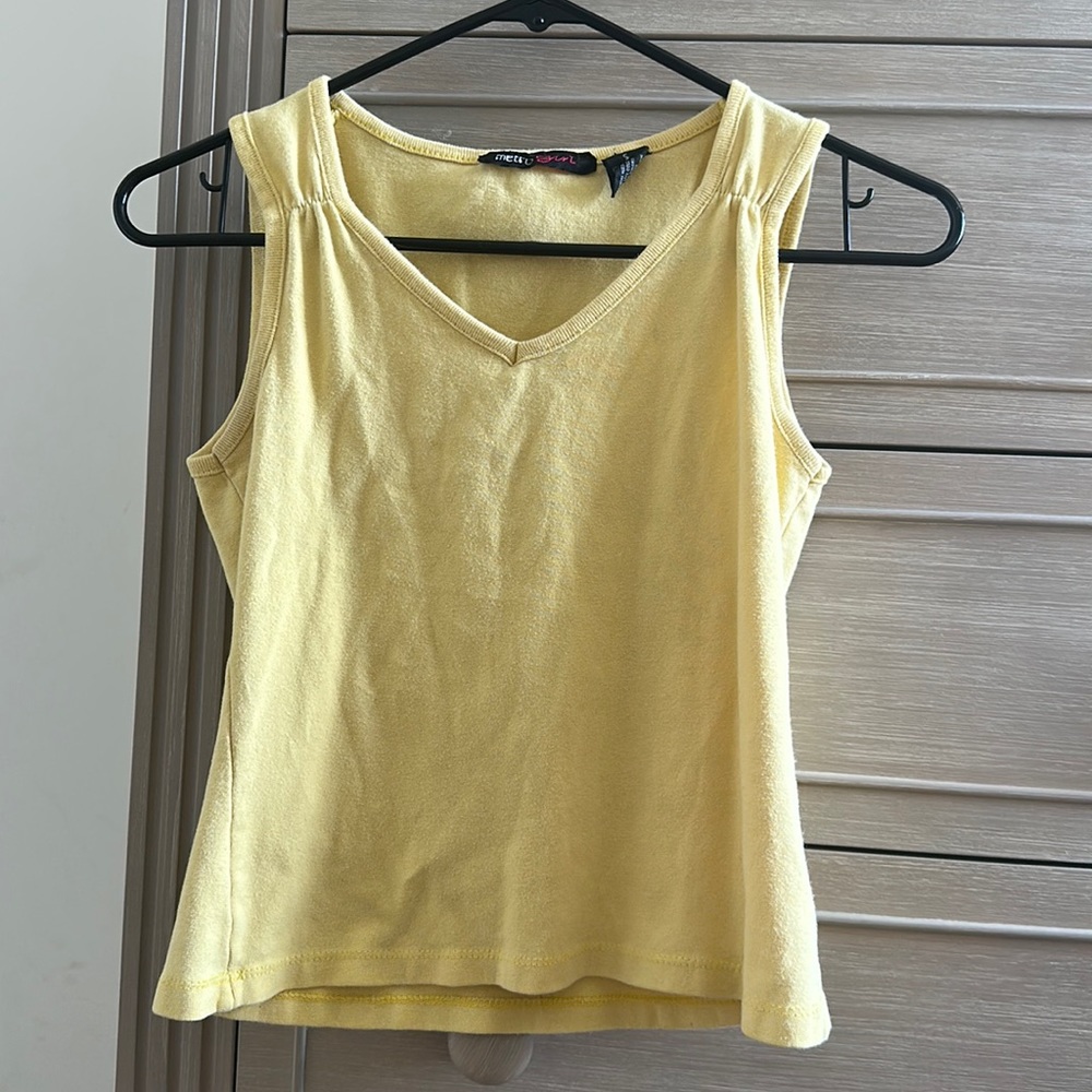 Yellow Metro Girl Tank Top size S